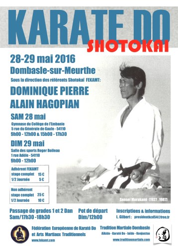 Stg Shotokaï FEKAMT 28-29 mai 16-DP AH